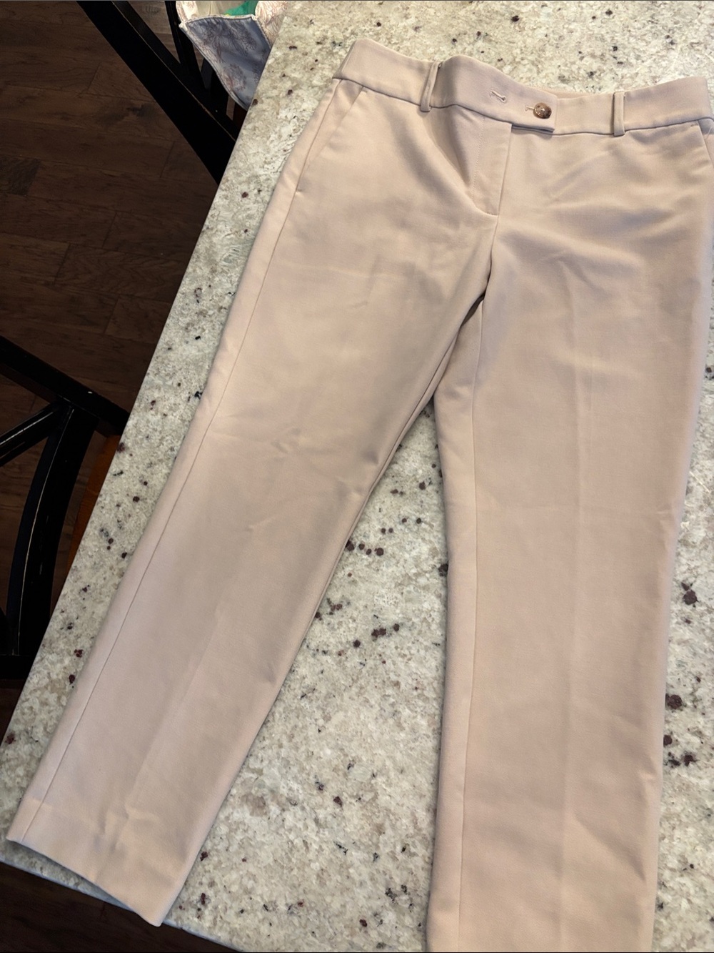 Women's Tailored Slim Pants in Tan (to ankle)
